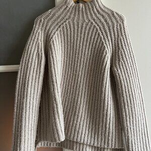Theory Mock Turtleneck Wool Sweater